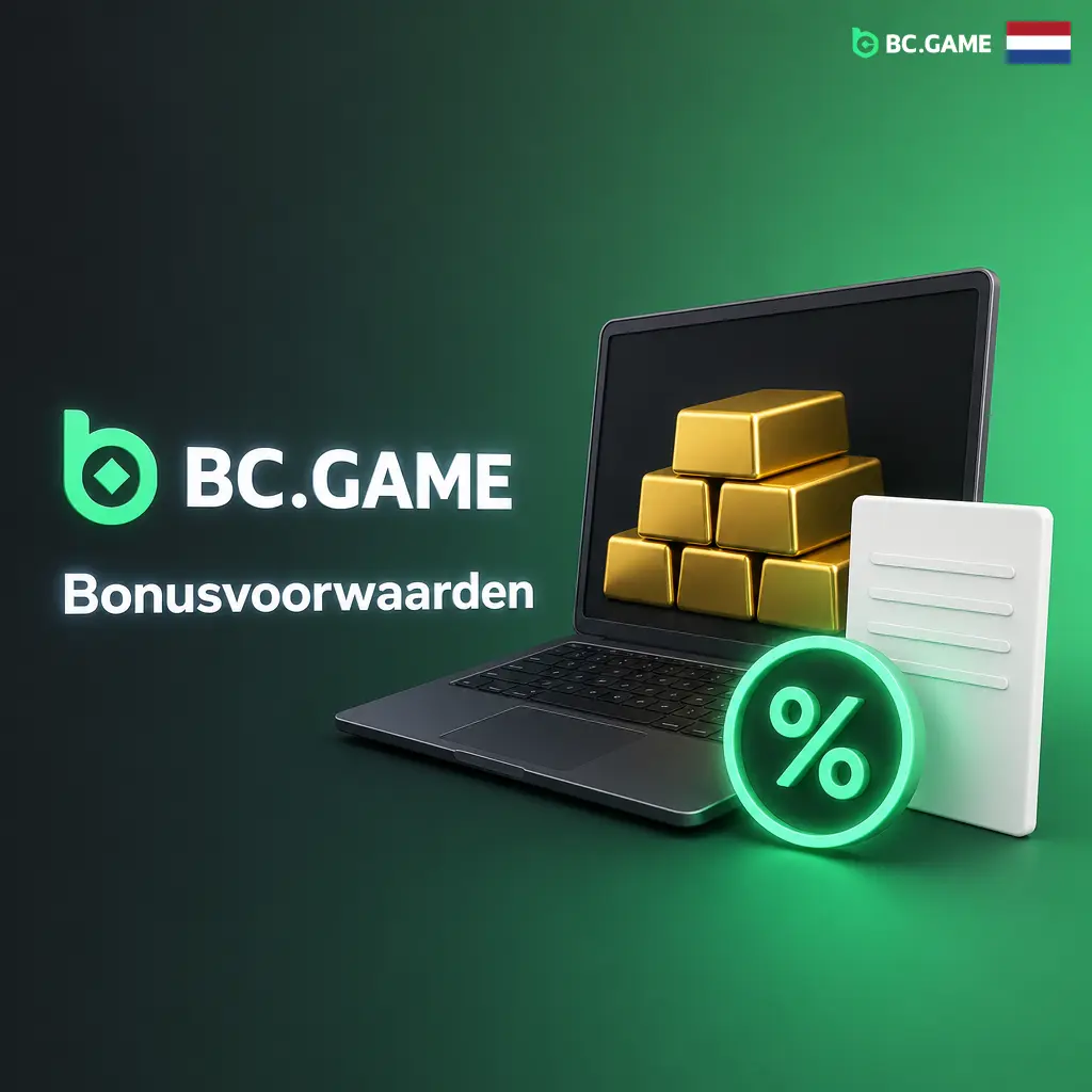Overzicht van bonusvoorwaarden bij BC Game, waaronder doorspeeleisen, verificatie en opnamevereisten.