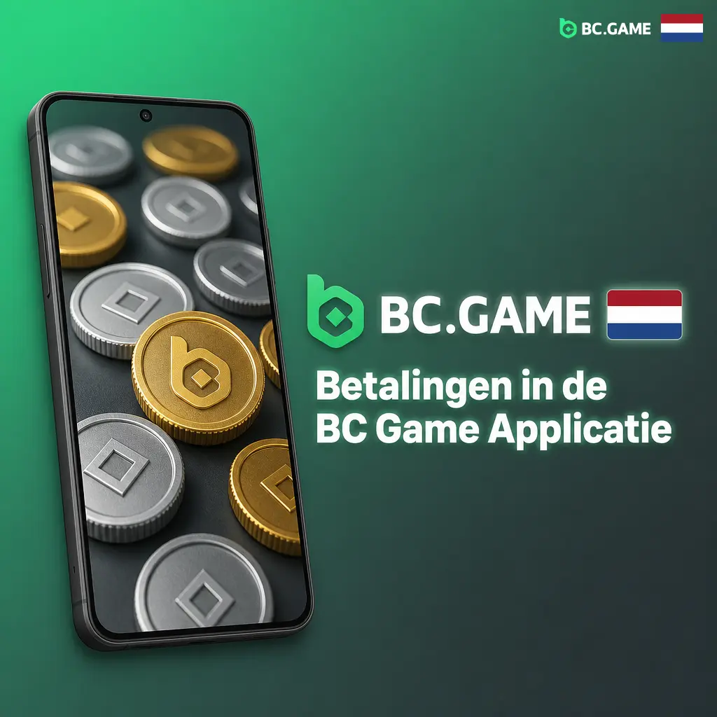Overzicht van betaalmethoden in de BC Game app, inclusief crypto en e-wallets, voor snelle stortingen en opnames in Nederland.