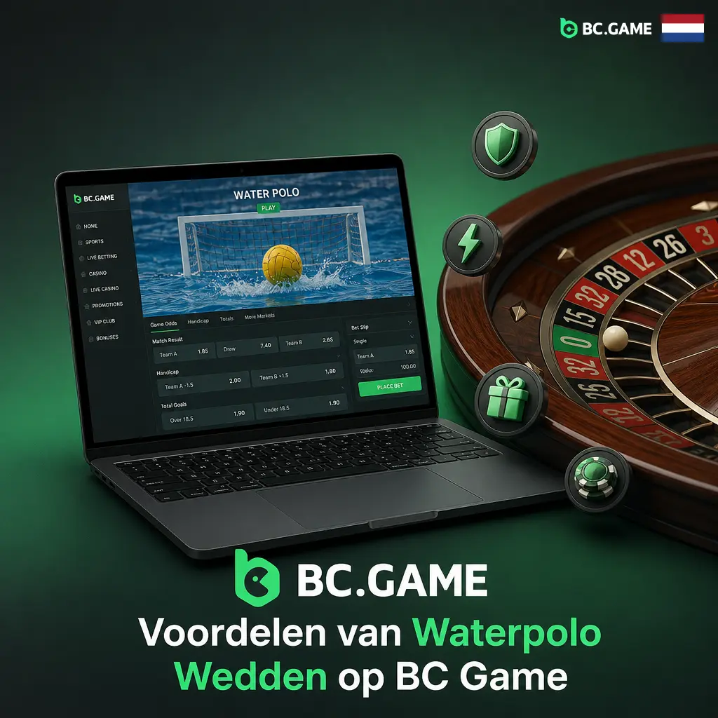 Waterpolo wedden op BC Game: brede marktselectie en cryptovoordelen voor bettors